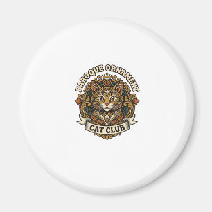 Baroque Ornament Cat Cat Lover Gift - Baroque Orna Magnet