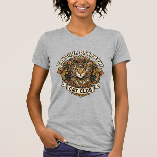 Baroque Ornament Cat Cat Lover Gift - Baroque Orna T-Shirt