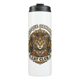 Baroque Ornament Cat Cat Lover Gift - Baroque Orna Thermal Tumbler