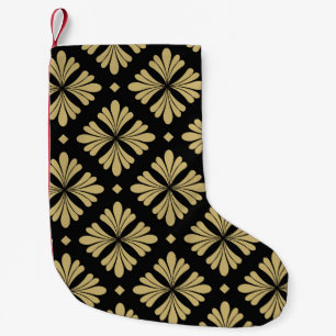 Baroque ornament, floral vintage pattern. small christmas stocking