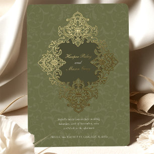 Baroque Ornament Gold Wedding