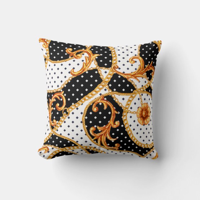 Baroque ornamental pattern  cushion (Front)