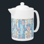 Baroque pastel pattern<br><div class="desc">Baroque pastel pattern teapot.</div>