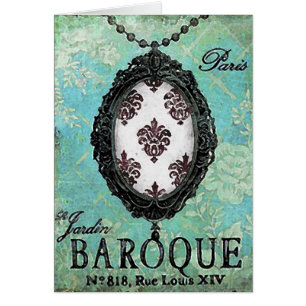 Baroque Pendant ~ Card