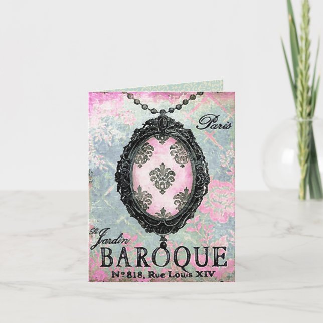 Baroque Pendant ~ Card / Invitations (Front)