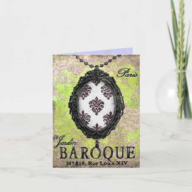 Baroque Pendant ~ Card / Invitations (Front)