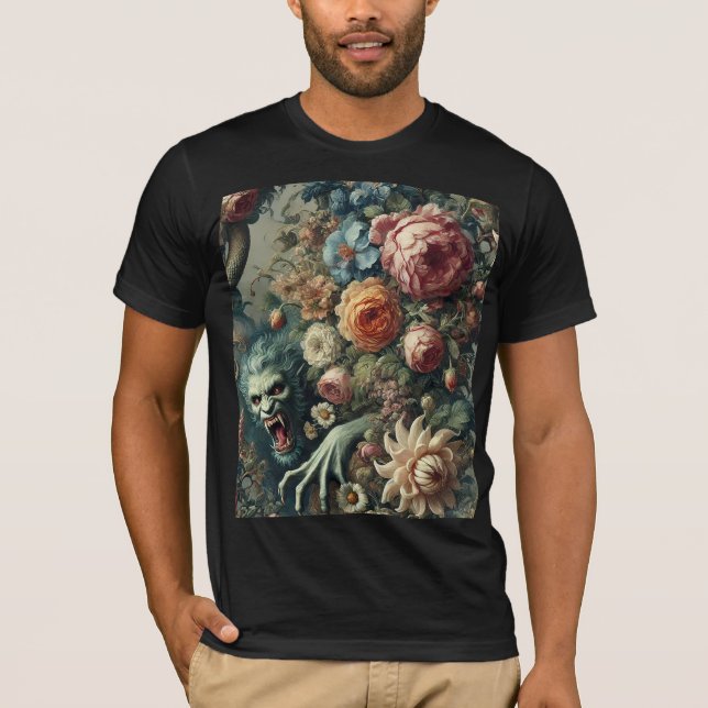 Baroque Peril – Gothic Wearable Art T-Shirt (Front)