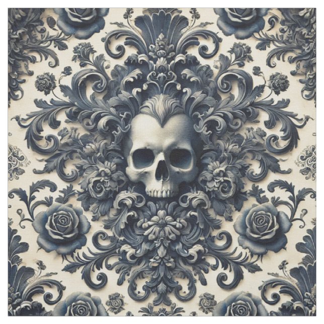 Baroque Punk – Gothic Statement Tile Fabric (Swatch)