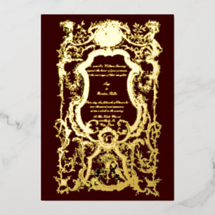 Baroque Rococo 1700's Floral Border With Cherubs