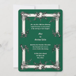 Baroque Rococo Rocaille Frame ca. 1775  Wedding Invitation