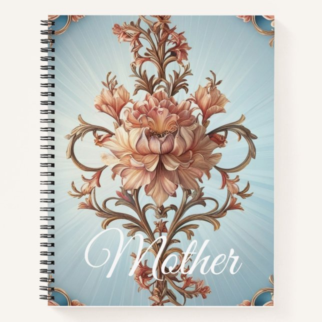 Baroque Rose  Notebook (Front)
