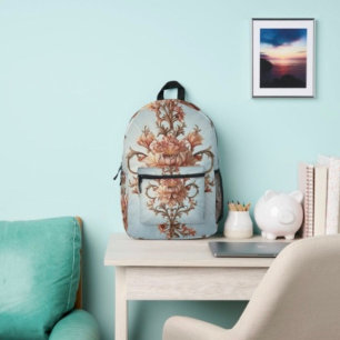 Baroque Rose Printed Backpack