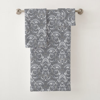 Baroque seamless pattern bath towel set