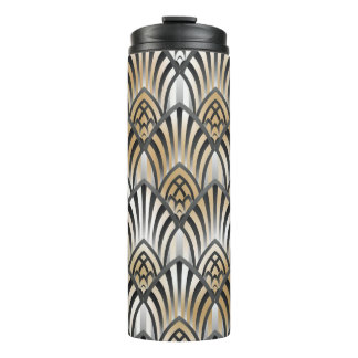 Baroque Seamless Pattern. Vintage ornamental patte Thermal Tumbler