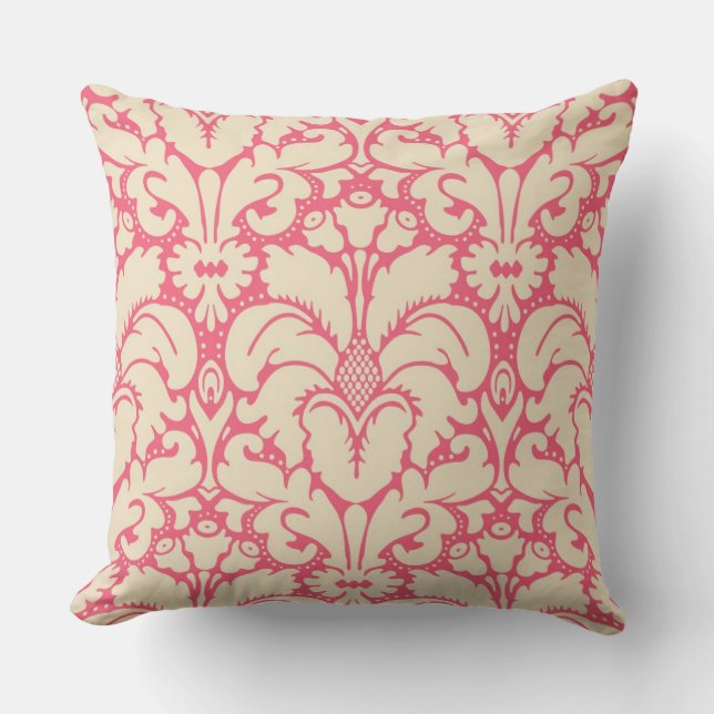 Baroque style damask background 2 cushion (Front)