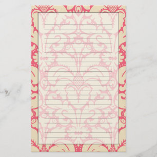 Baroque style damask background 2 stationery