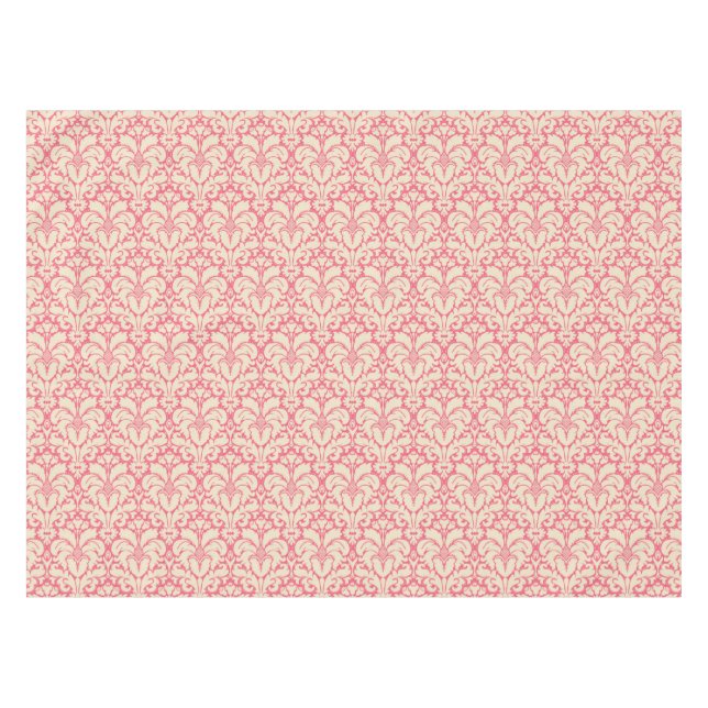 Baroque style damask background 2 tablecloth (Front (Horizontal))