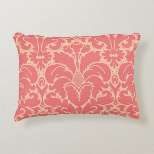 Baroque style damask background decorative cushion