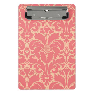 Baroque style damask background mini clipboard