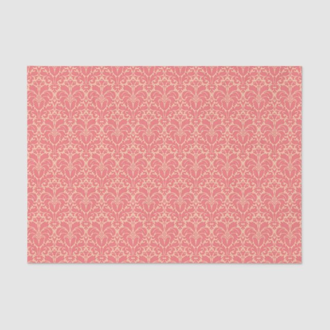 Baroque style damask background tissue paper (Front)