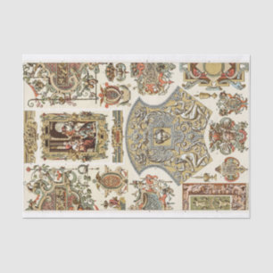 Baroque style decoupage paper