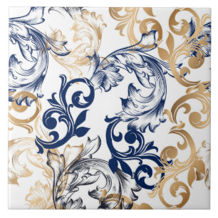 Baroque-Style Retro Classic Pattern  Tile