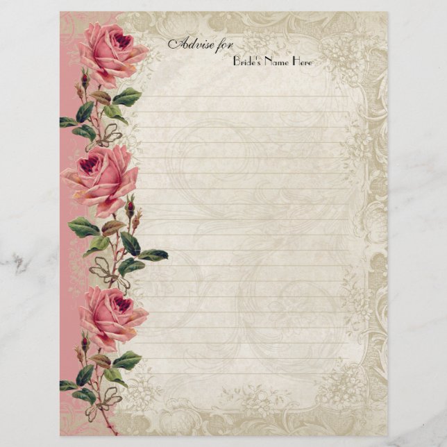 Baroque Style Vintage Rose Lace (Front)