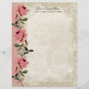 Baroque Style Vintage Rose Lace Flyer