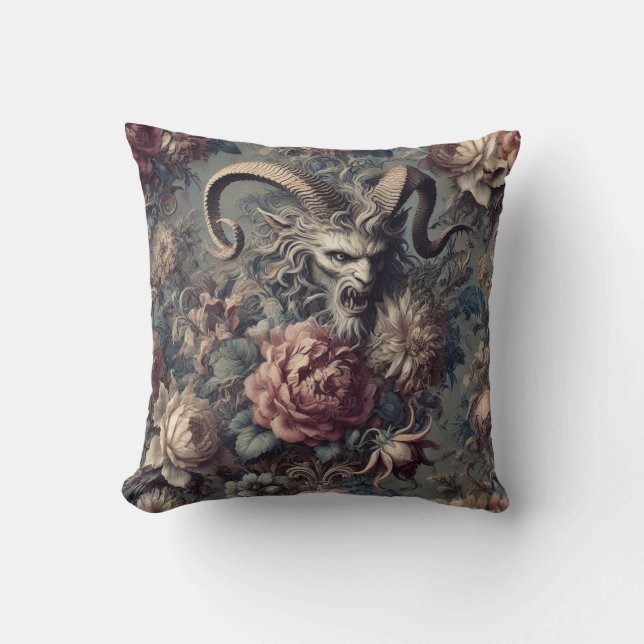 Baroque the Beast – Gothic Victorian Cushion (Front)