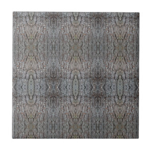 Baroque Tree Bark Patterned 4.25 Square Tile