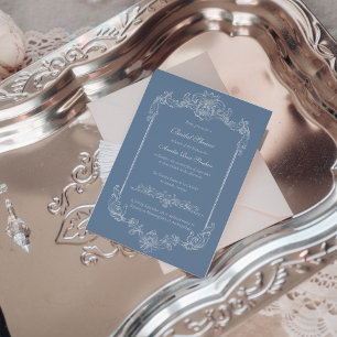 Baroque Vintage Damask Bridal Shower Invitation