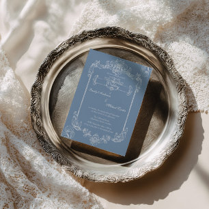 Baroque Vintage Damask Wedding Invitation