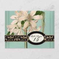 Baroque Vintage Lily Formal Wedding Table Numbers