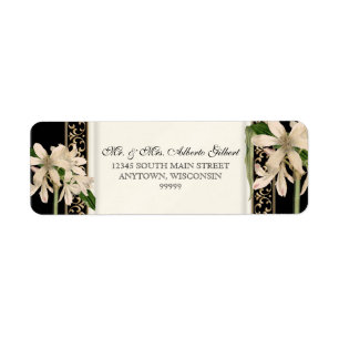 Baroque Vintage Lily Gold Formal Matching Address