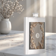 Baroque Vintage Topography Metallic Ivory Monogram