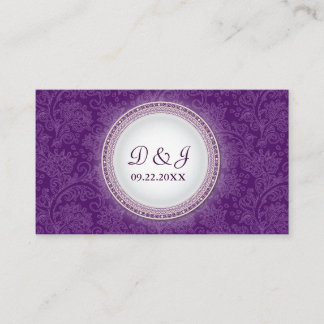 Baroque Violet Plaque Special Occasion Placecard