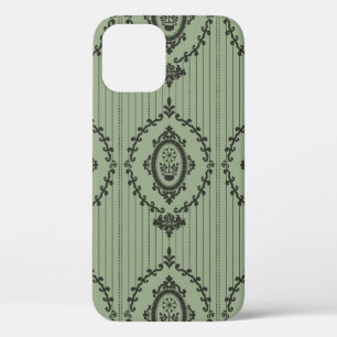 Baroque Wallpaper in Green Case-Mate Samsung Galax iPhone 12 Case