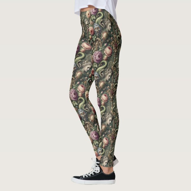 Baroquing Boundaries – Gothic Victorian  Leggings (Left)