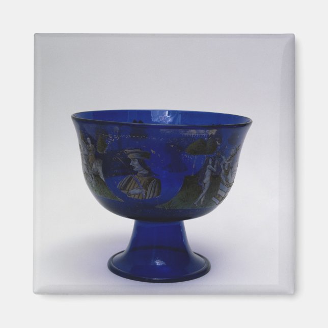 Barovier Cup', marriage cup with painted Magnet (Front)