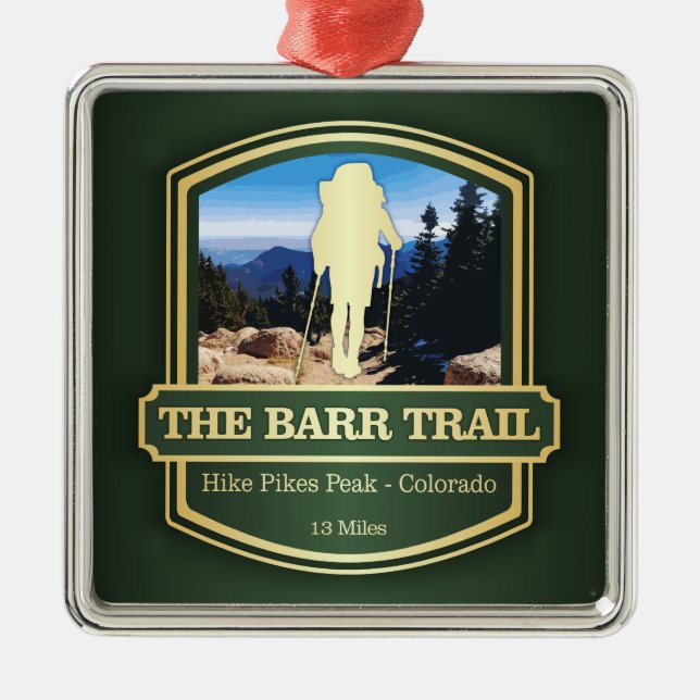 Barr Trail (B1) Metal Tree Decoration (Front)