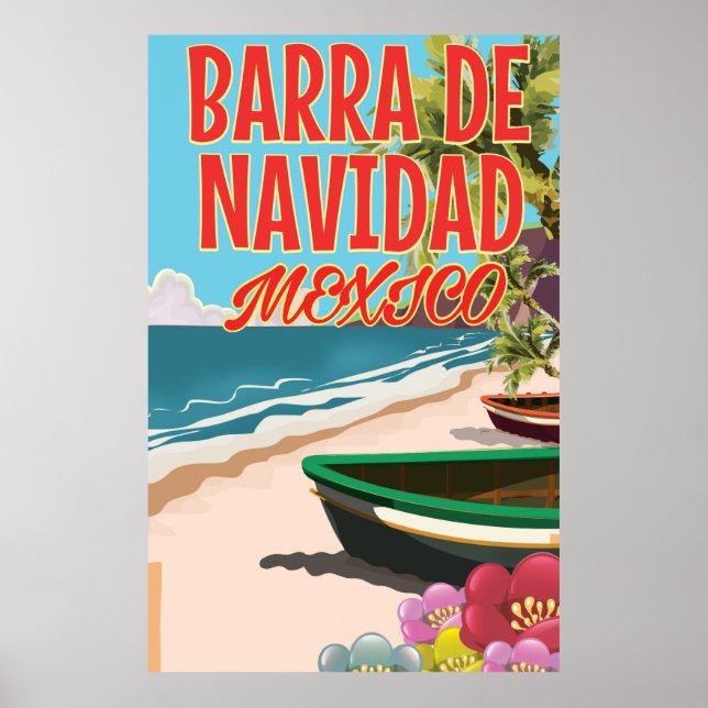 Barra de Navidad Mexico travel poster (Front)