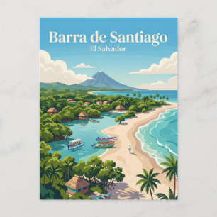 Barra de Santiago, Ahuachapán El Salvador Postcard
