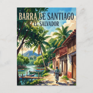 Barra de Santiago El Salvador Postcard