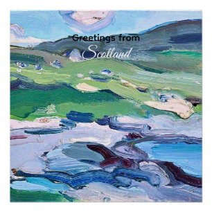 Barra, Scotland painting by Samuel Peploe, Poster