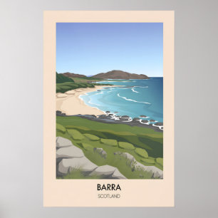 Barra Scotland Travel Poster