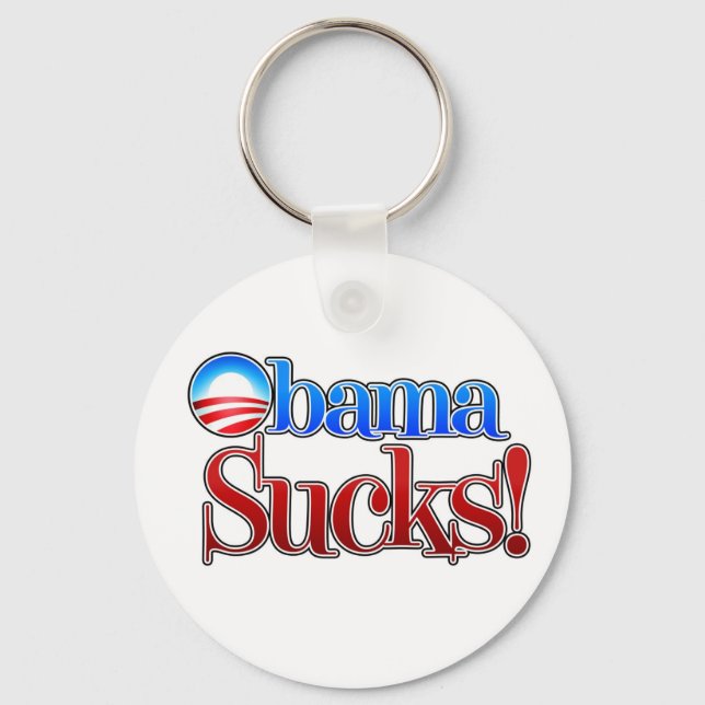 Barrack Obama Sucks Key Ring (Front)