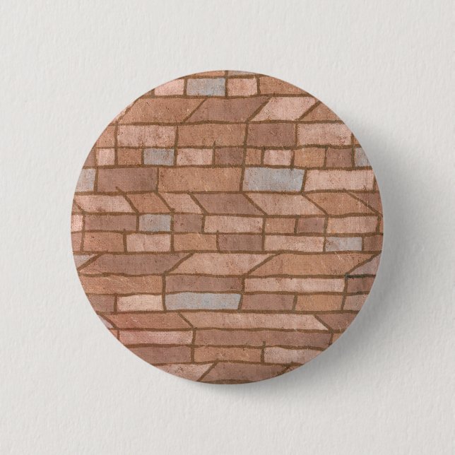 Barracks Settlement by paul klee 6 Cm Round Badge (Front)