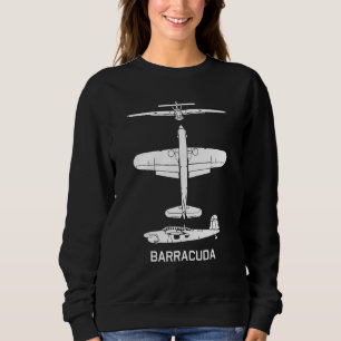 Barracuda British Ww2 Torpedo Dive Bomber Plane Si Sweatshirt