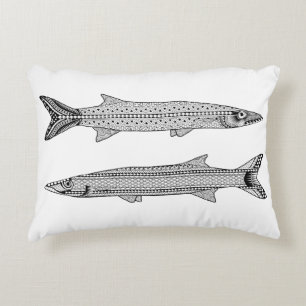 Barracuda Fish Adult Colouring Pillow