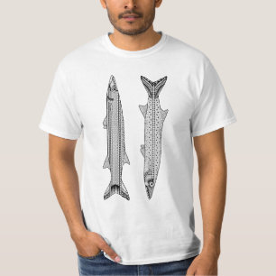 Barracuda Fish Adult Colouring Shirt